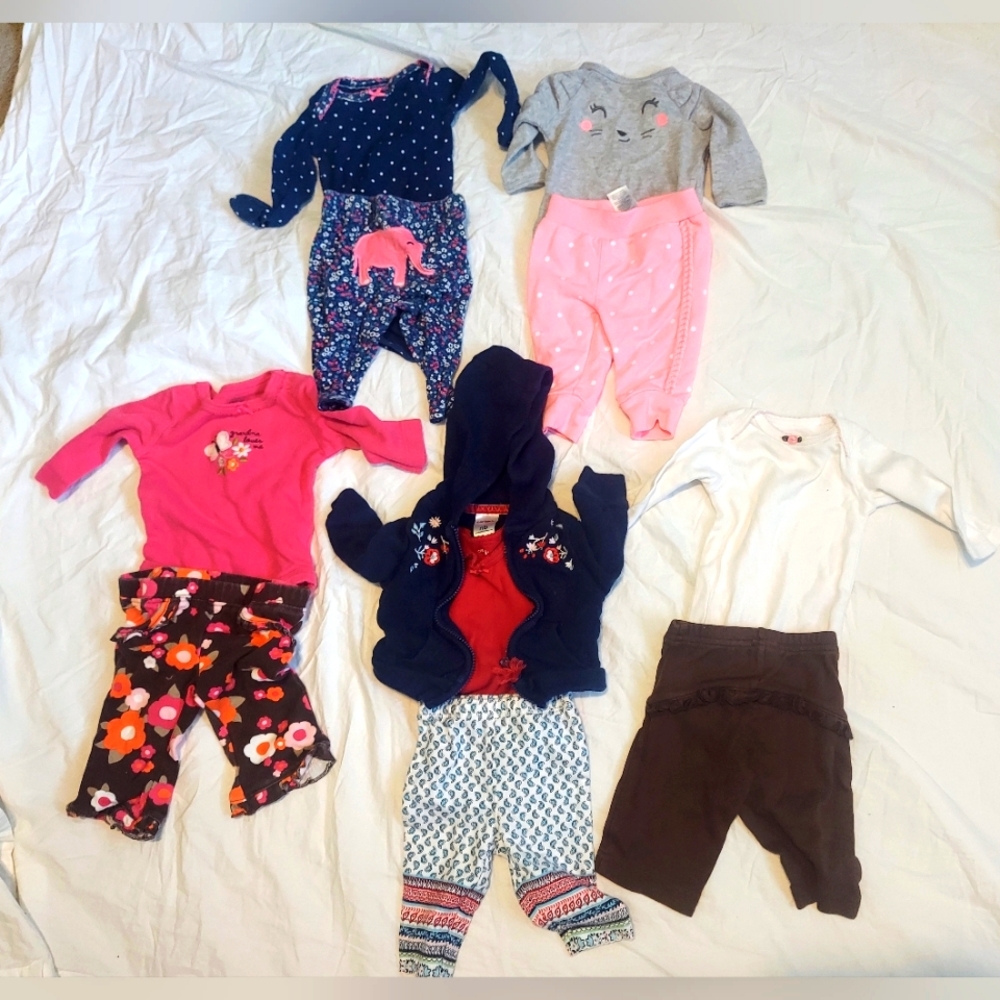 Carter's Newborn Girl Winter Bundle- 5 Outfits